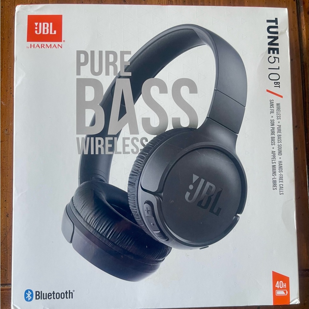 JBL Over-Ear Wireless Headphones - Black